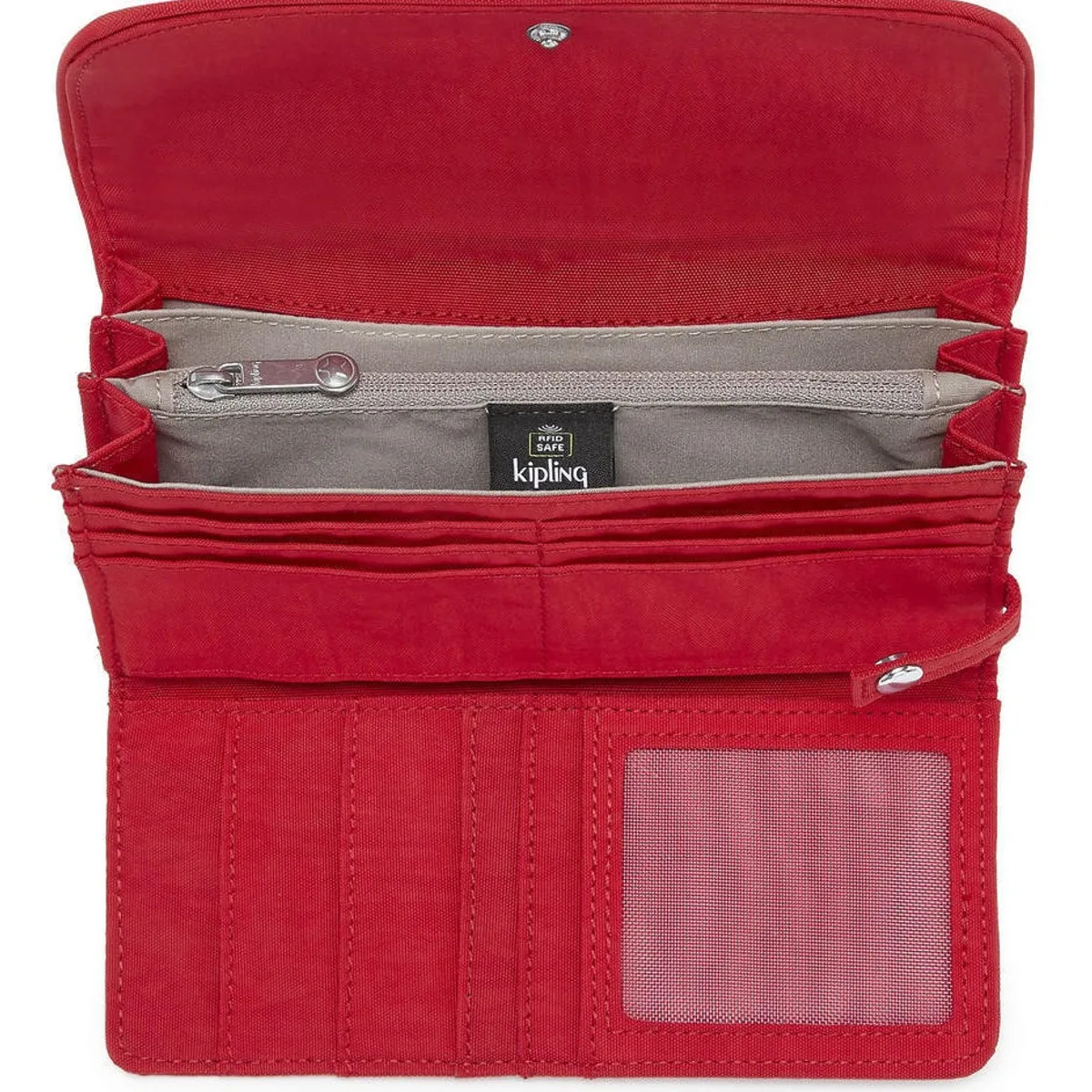 KIPLING - Billetera Money Land Mujer Rojo Kipling