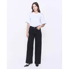 AMEN LEATHER - Jeans Wide Sofia