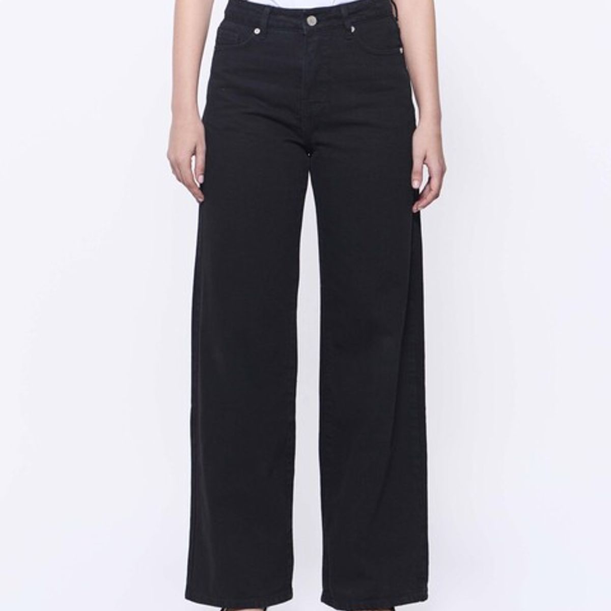 AMEN LEATHER - Jeans Wide Sofia