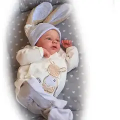 GENERICO - Muñeca Bebé Reborn De Silicona 49cm