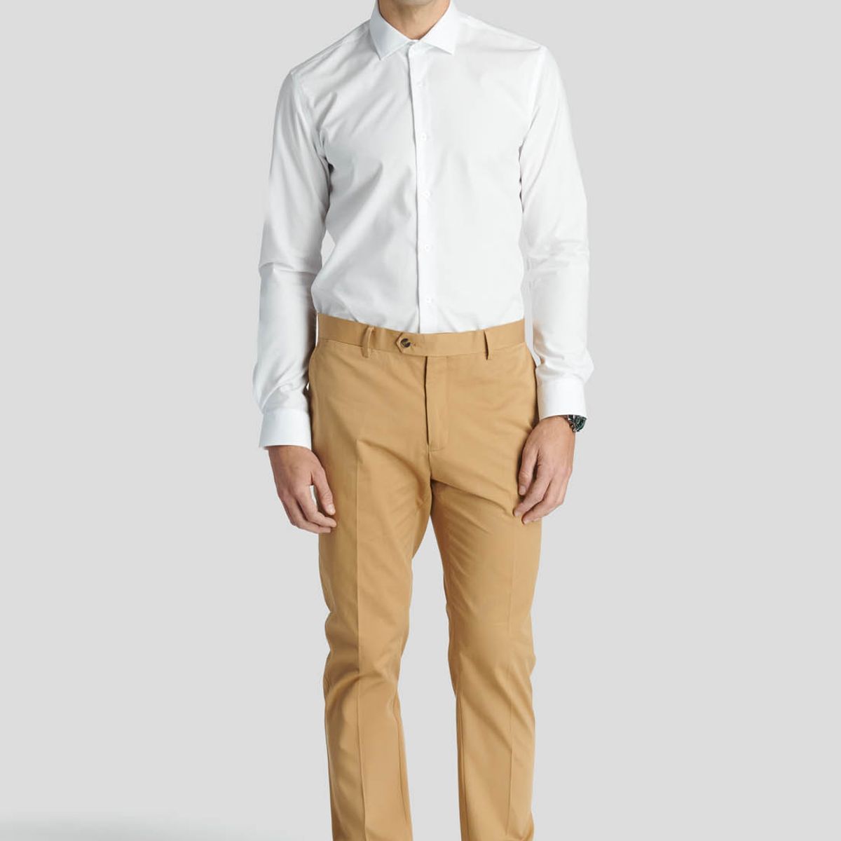 NEW MAN - Pantalón Niza Heritage Café New Man