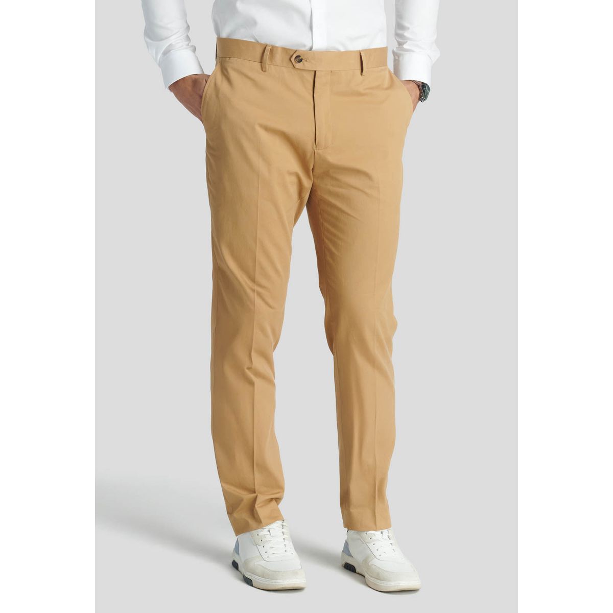 NEW MAN - Pantalón Niza Heritage Café New Man