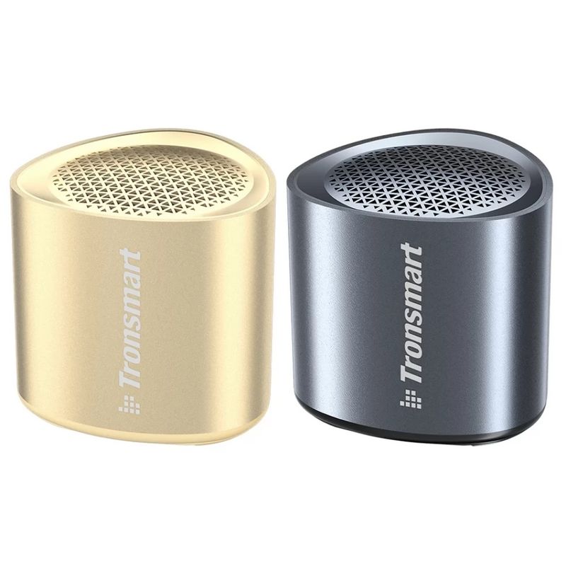TRONSMART - Set 2 Altavoz Bluetooth portátil recargable metálico 5 W IPX7 Tronsmart Nimo