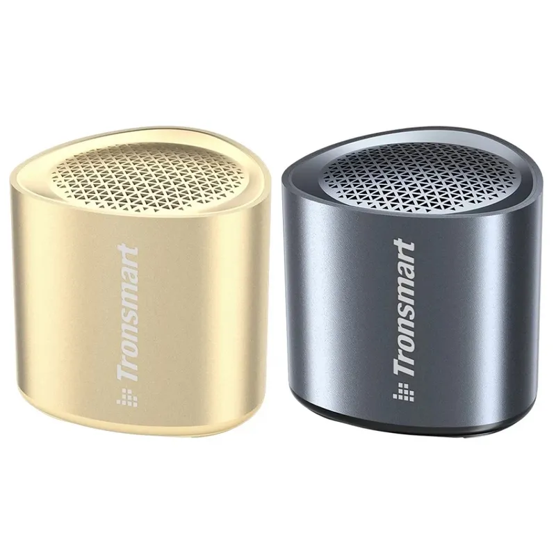 TRONSMART - Set 2 Altavoz Bluetooth portátil recargable metálico 5 W IPX7 Tronsmart Nimo