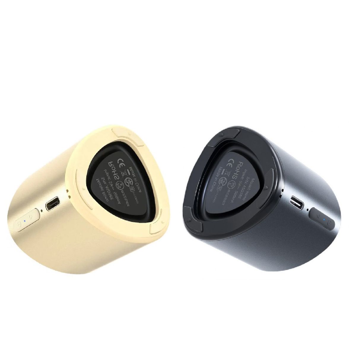 TRONSMART - Set 2 Parlantes Bluetooth Tronsmart Nimo 5W Negro y Dorado