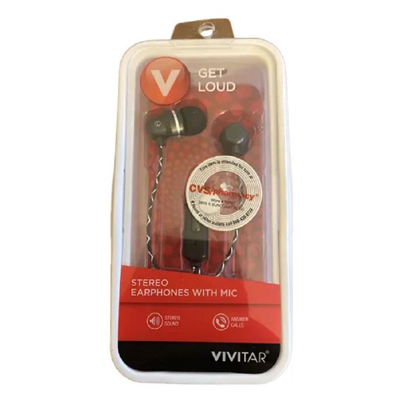 VIVITAR - Audífonos In Ear Micrófono Vivitar Vmz40012-sonido Estéreo Negro