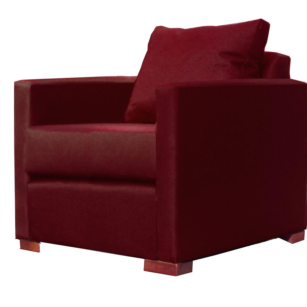 DKORA - Sofá 1 cuerpo Jade  Rojo