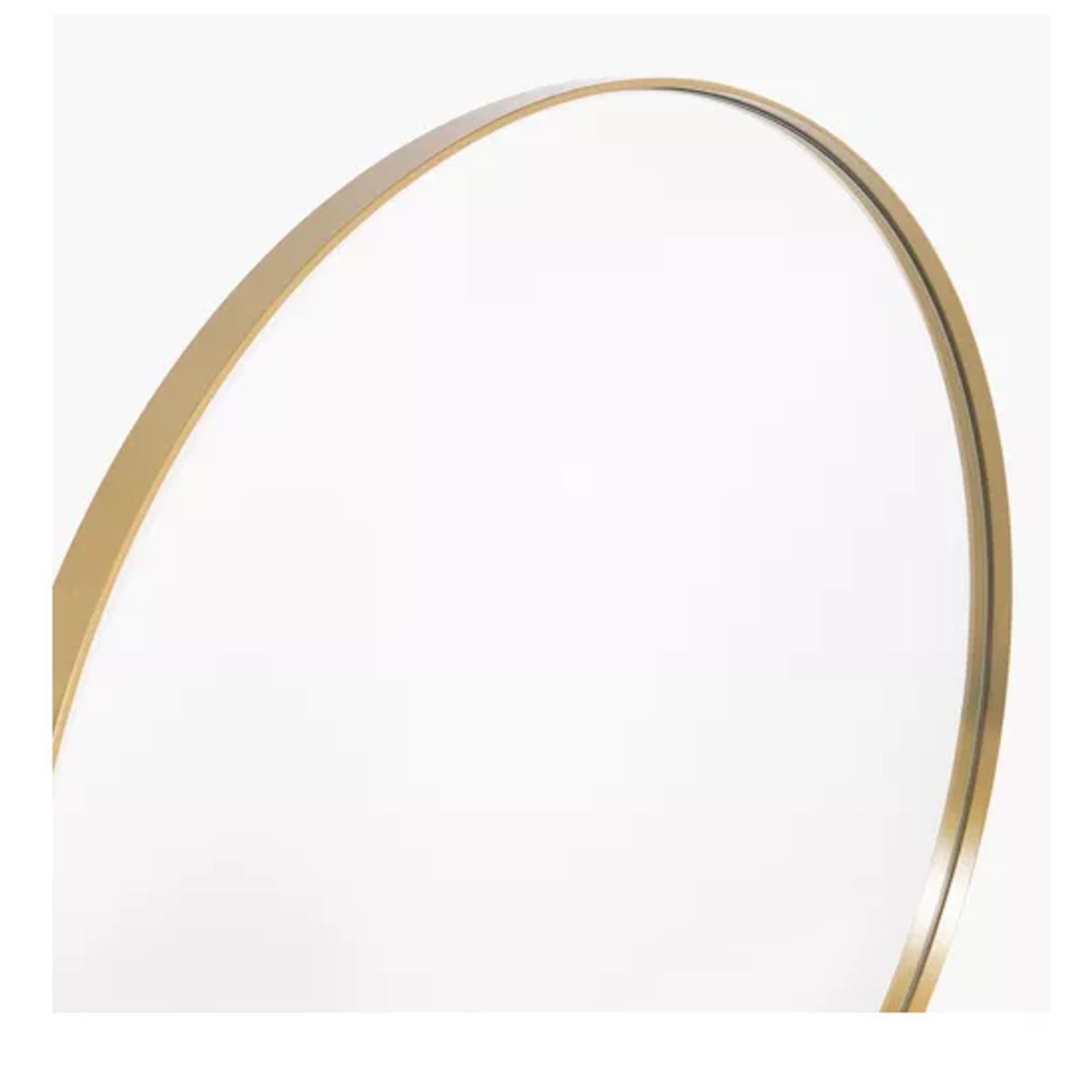 GENERICO - Espejo Redondo Lugano 80cm Diámetro Dorado