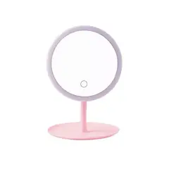 GENERICO - Espejo con Luz LED Maquillaje Plegable Redondo Recargable
