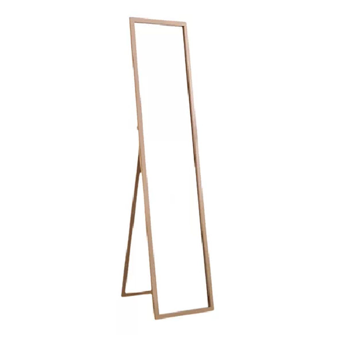 GENERICO - Espejo Cuerpo Entero 150x40cm Base Plegable Estilo Japonés Marrón