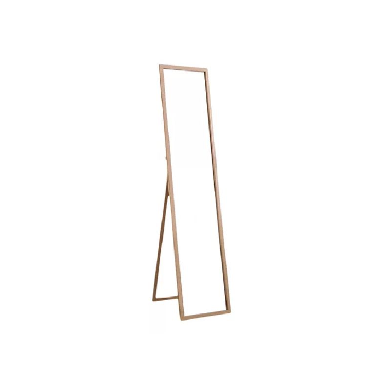 GENERICO - Espejo Cuerpo Entero 150x40cm Base Plegable Estilo Japonés Marrón