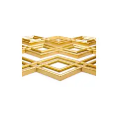 GENERICO - Espejo Decorativo Dorado Diseño Rombo 87x35cm