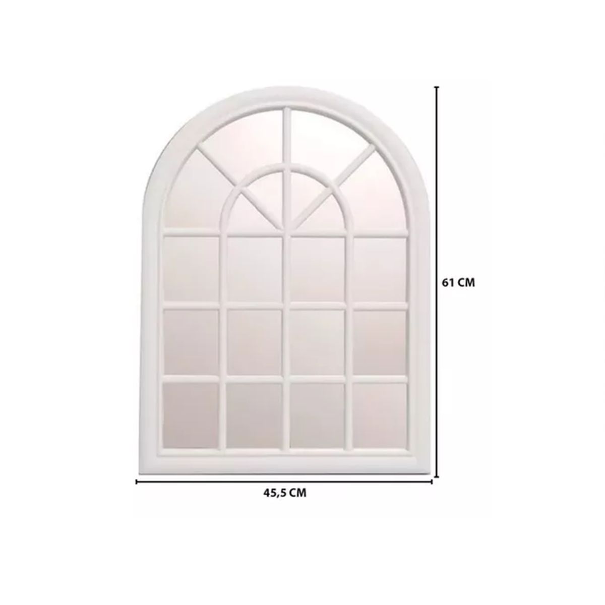 GENERICO - Marco Espejo Decorativo Clásico Forma de Ventana Vintage