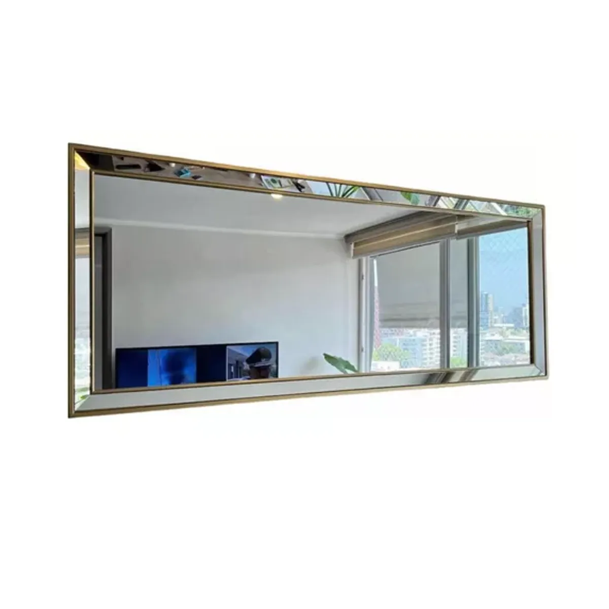 GENERICO - Espejo Decorativo Marco Espejado Cuerpo Entero 180x72cm
