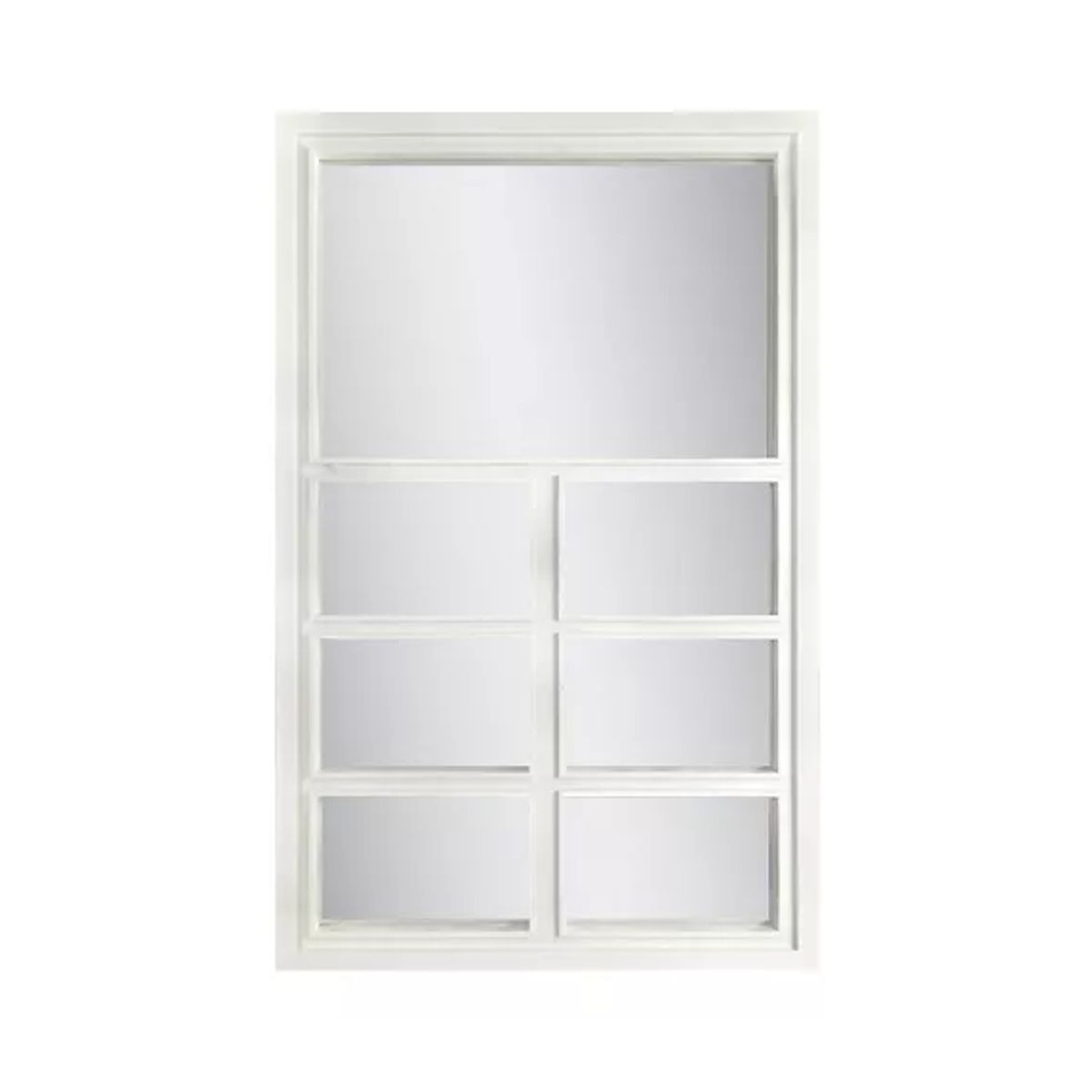 GENERICO - Espejo Tipo Ventana Blanco 58x37cm