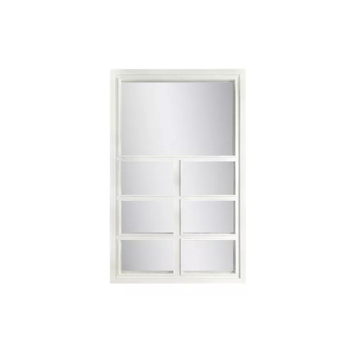GENERICO - Espejo Tipo Ventana Blanco 58x37cm