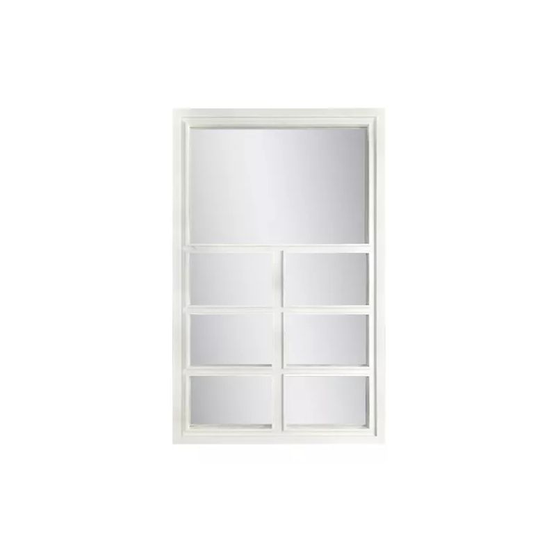 GENERICO - Espejo Tipo Ventana Blanco 58x37cm