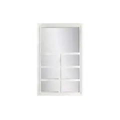 GENERICO - Espejo Tipo Ventana Blanco 58x37cm