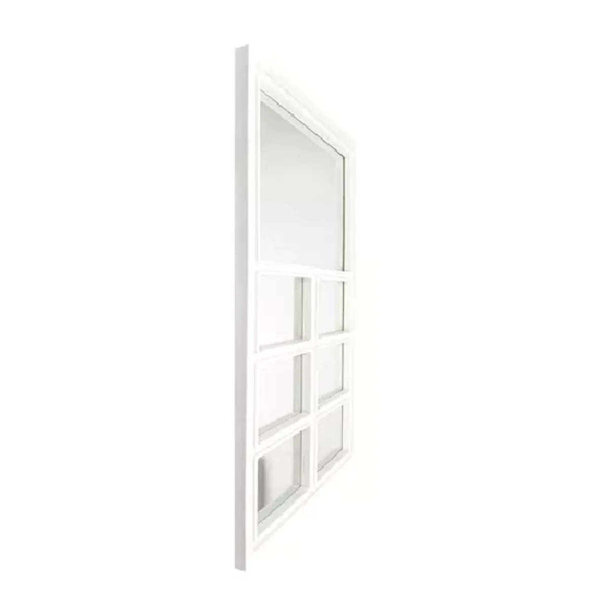 GENERICO - Espejo Tipo Ventana Blanco 58x37cm
