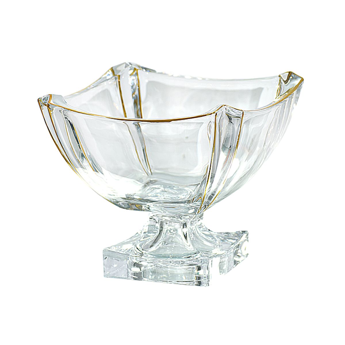 MSA MUEBLES SANTA ANA - Centro de Mesa con Pie Frederick Gold 21 cm