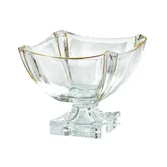 MSA MUEBLES SANTA ANA - Centro de Mesa con Pie Frederick Gold 21 cm