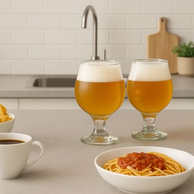 Imagen 2 del producto Set 2 Vasos Cerveceros 495ml Base Ancha Elegantes