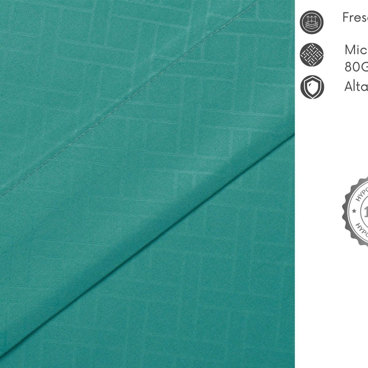 ARTHOME - JUEGO DE SABANAS ARTHOME 2 PLAZAS EMBOSSE MICROFIBRA COLOR TURQUESA