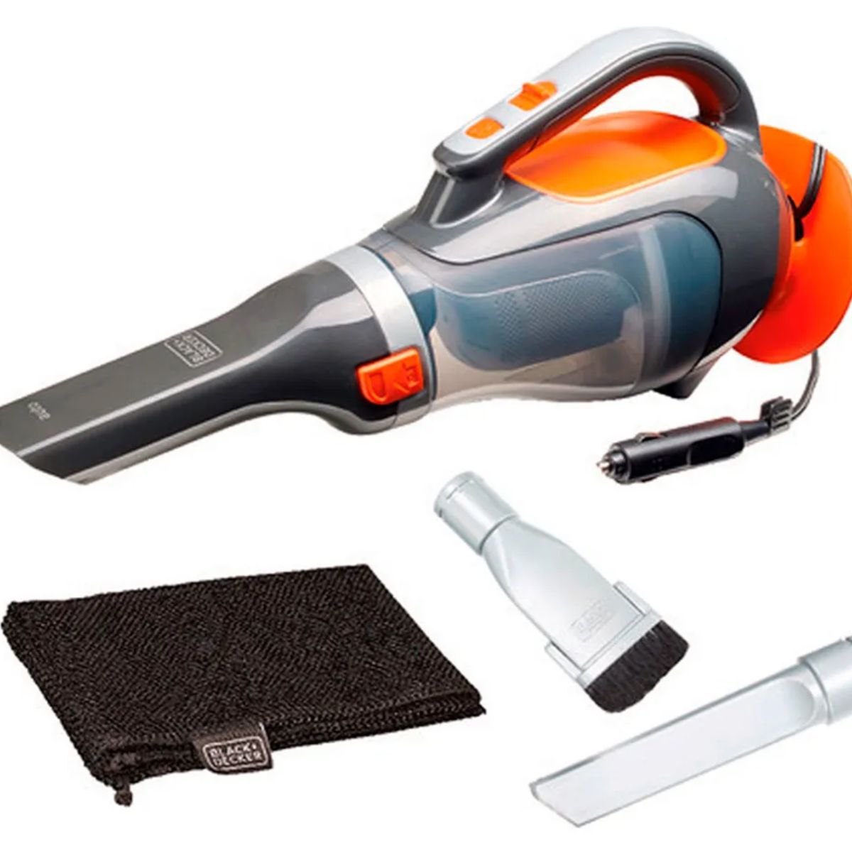 B+D - Aspiradora De mano Black+Decker BDCV610-LA negra y naranja