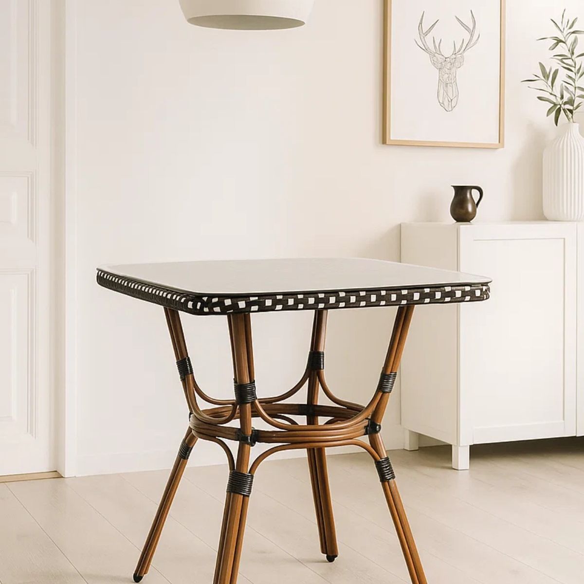 HABITA2 CHILE - Mesa Cuadrada Paris 70x70 -Cafeteria o Restaurante