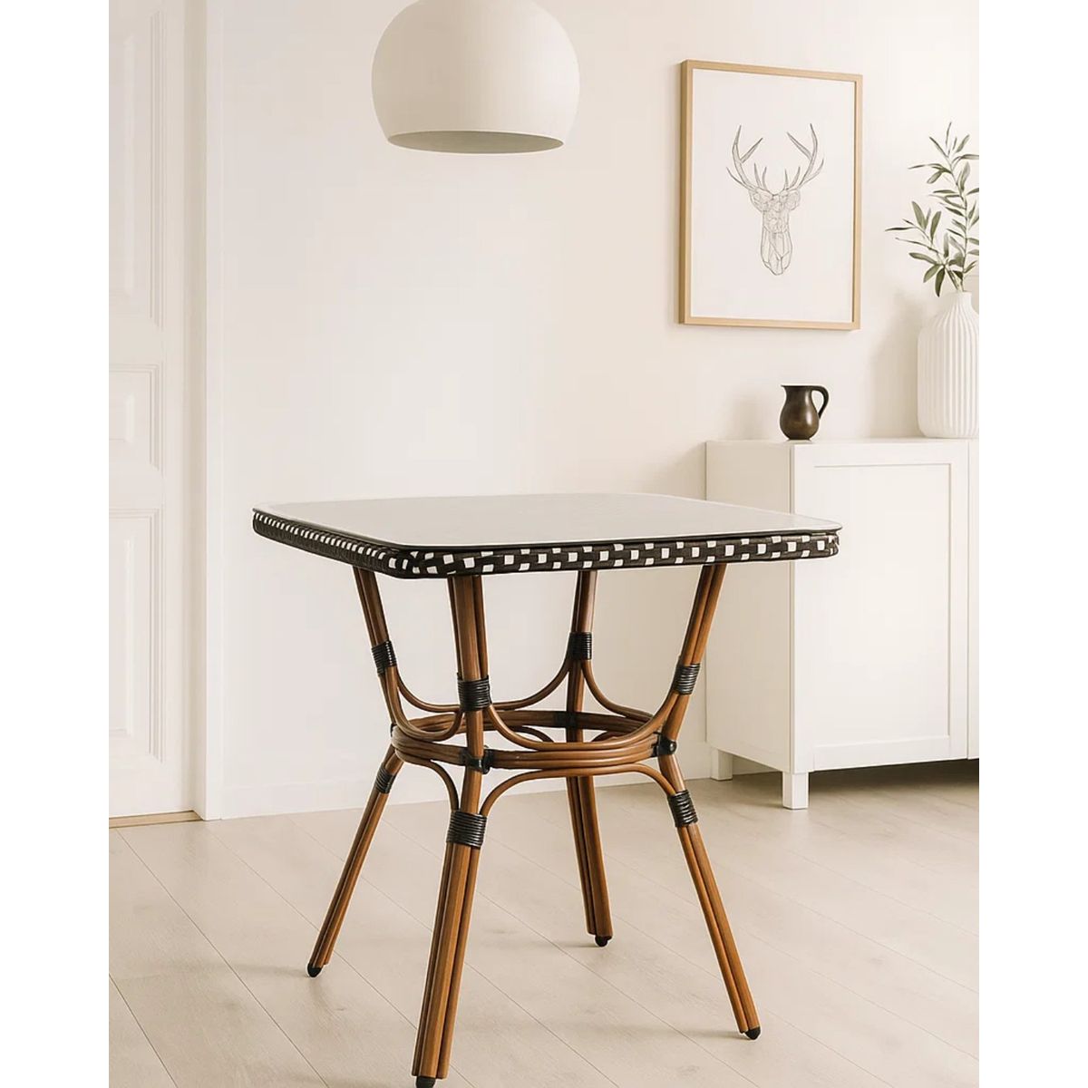 HABITA2 CHILE - Mesa Cuadrada Paris 70x70 -Cafeteria o Restaurante