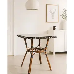 HABITA2 CHILE - Mesa Cuadrada Paris 70x70 -Cafeteria o Restaurante