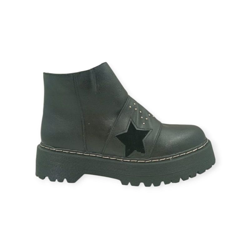 HERIEL - Botin Negro Plataforma Mujer
