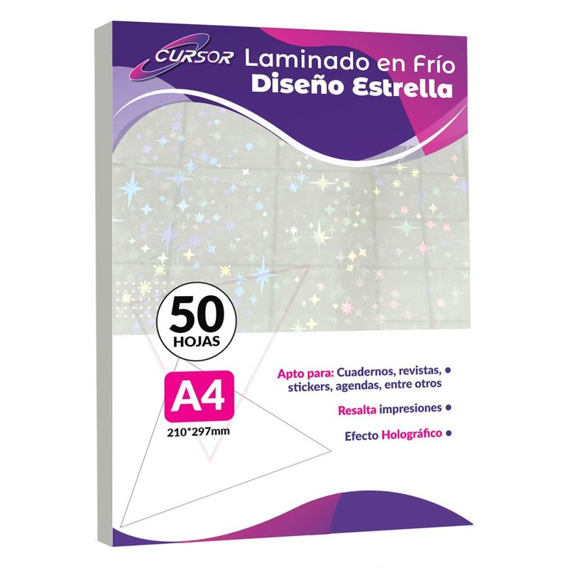 CURSOR - Laminado En Frio Diseño Stella A4 Cursor Pack 50