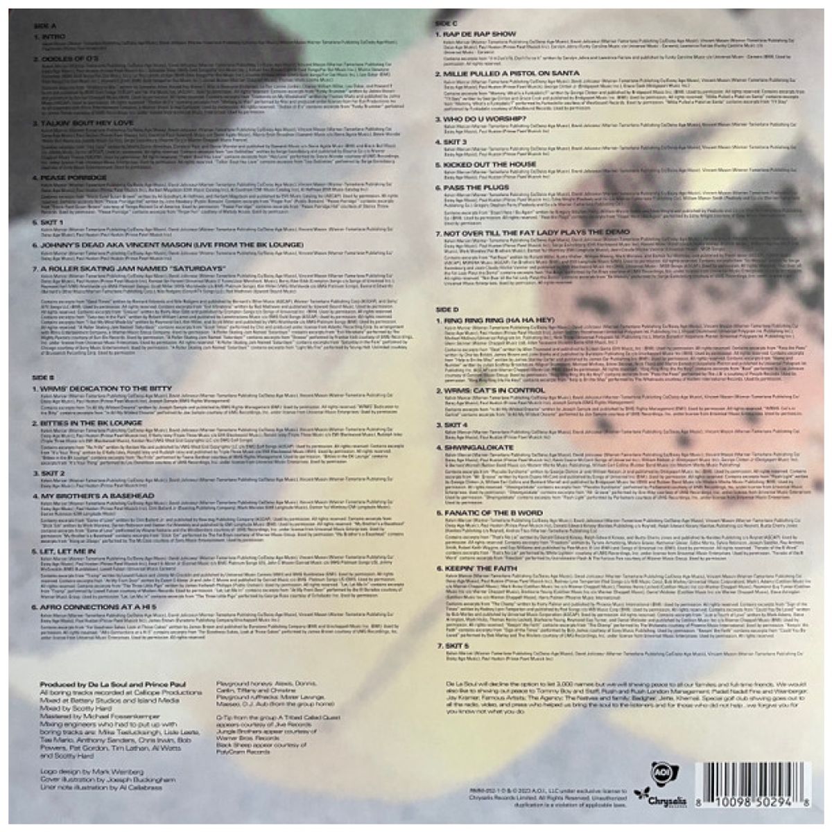 HITWAY MUSIC - DE LA SOUL - DE LA SOUL IS DEAD 2LP - VINILO