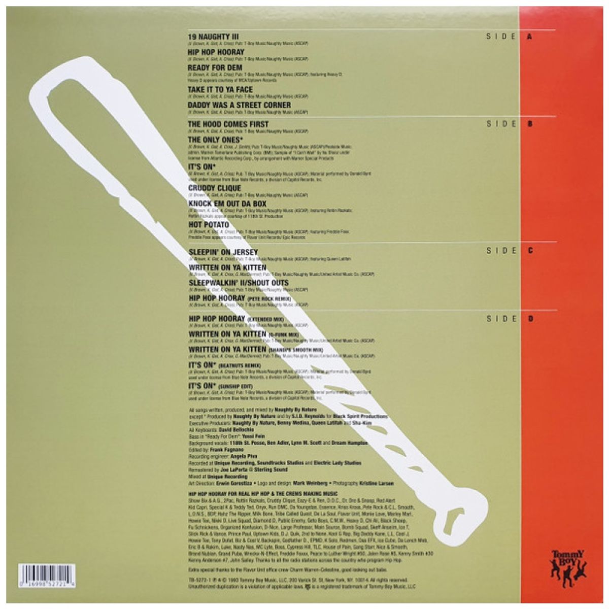 HITWAY MUSIC - NAUGHTY BY NATURE - 19 NAUGHTY III - 30TH ANNIVERSARY 2LP ORANGE VINYL - VINILO