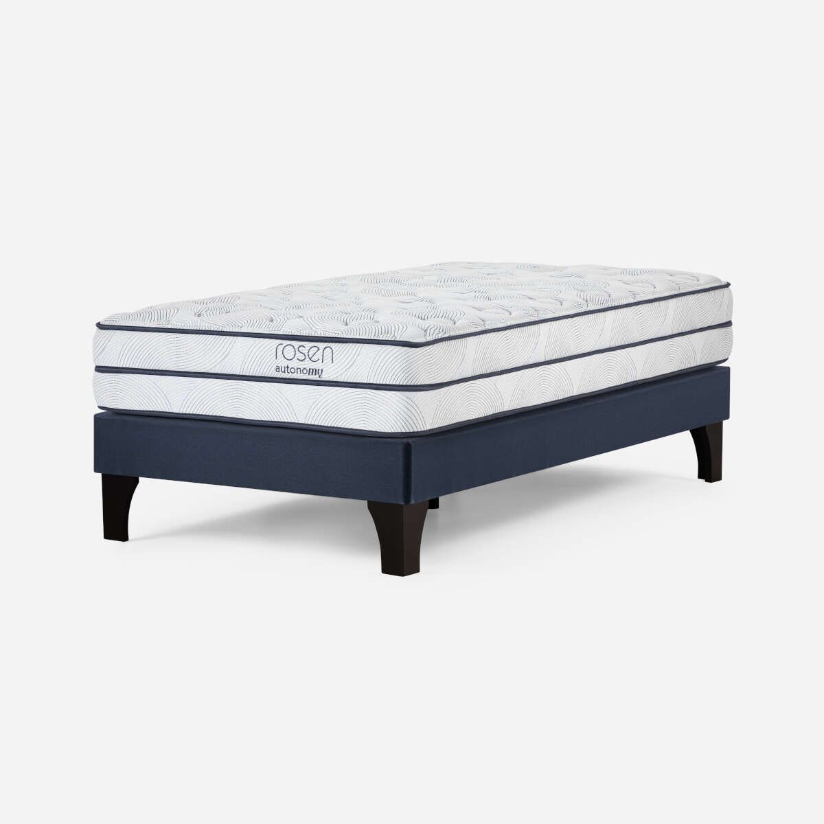 ROSEN - Cama Europea Autonomy Sky Pata Madera 15 Plazas 105x200 cm