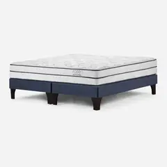 ROSEN - Cama Europea Autonomy Sky Pata Madera Super King 200x200 cm