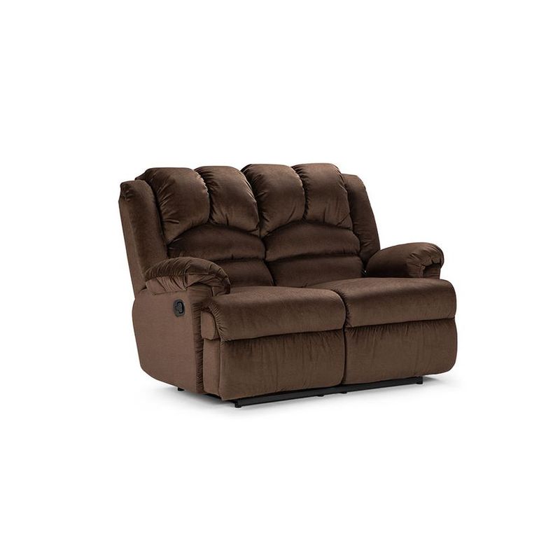 ROSEN - Sofá Reclinable Rosen Jarrie 2 Cuerpos Chex Manual Tela Café