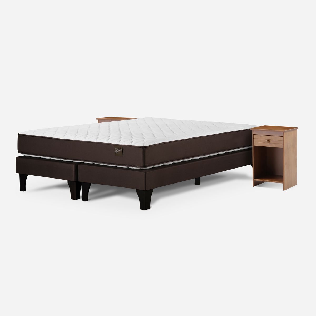 ROSEN - Cama Ergo T New King 180 x 200 cm + Velador Tabor