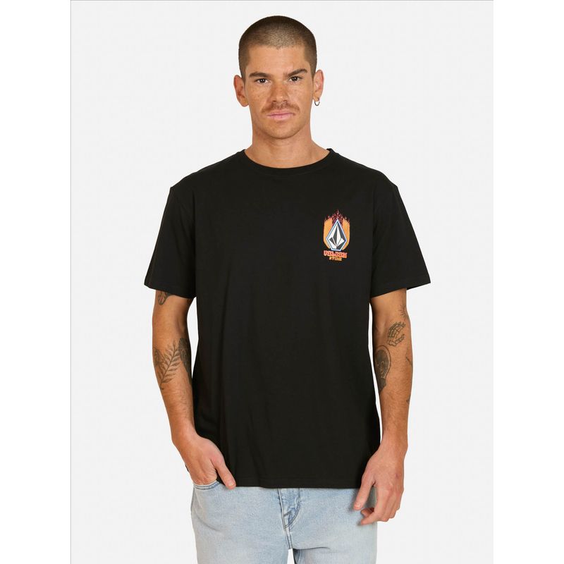VOLCOM - Polera MC Dragginstone Negro Hombre Volcom - Negro