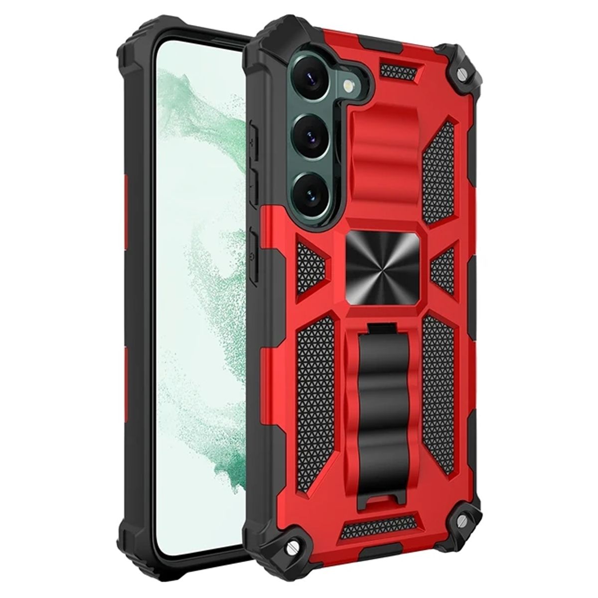 GENERICO - Carcasa para Samsung A16 4G y 5G Antigolpe Reforzada - Rojo