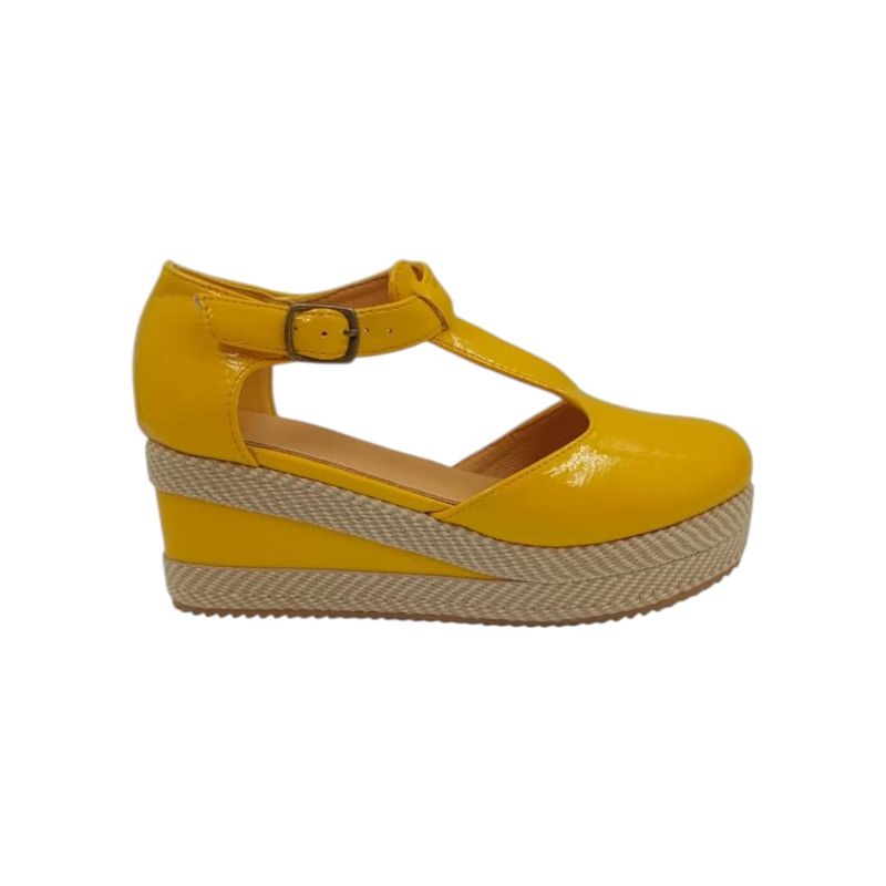 HERIEL - Zapato Panchita Amarillo Charol