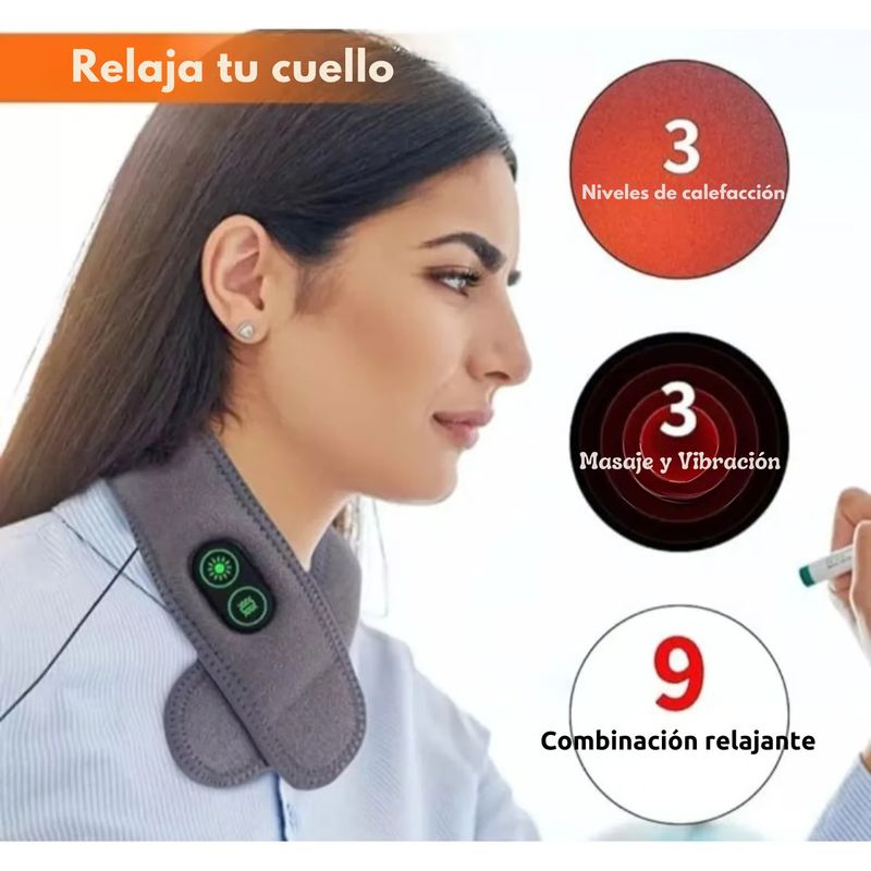 MOVI - MASAJEADOR Y CALENTADOR DE CUELLO, 2 EN 1