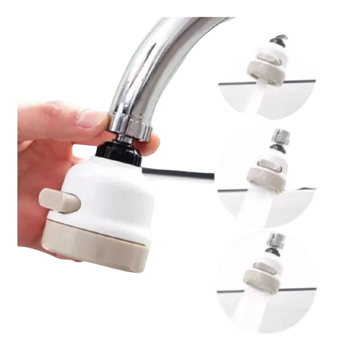 GENERICO - Cabezal Adaptador Llave Grifo Lavaplatos Lavamanos Universal