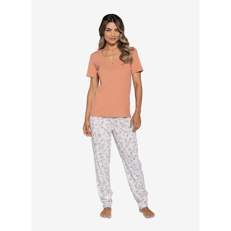 LADY GENNY - Pijama De Algodón Suave Mujer