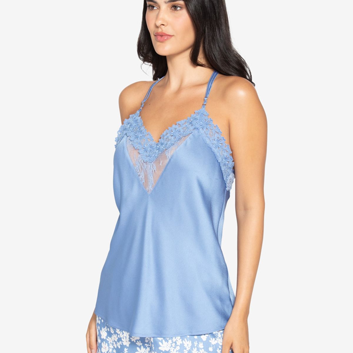 LADY GENNY - Pijama Satín Floral Mujer