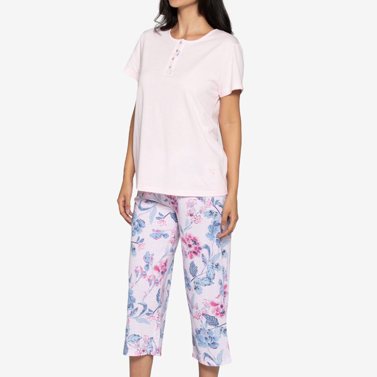 LADY GENNY - Pijama Verano Mujer Diseño Floral