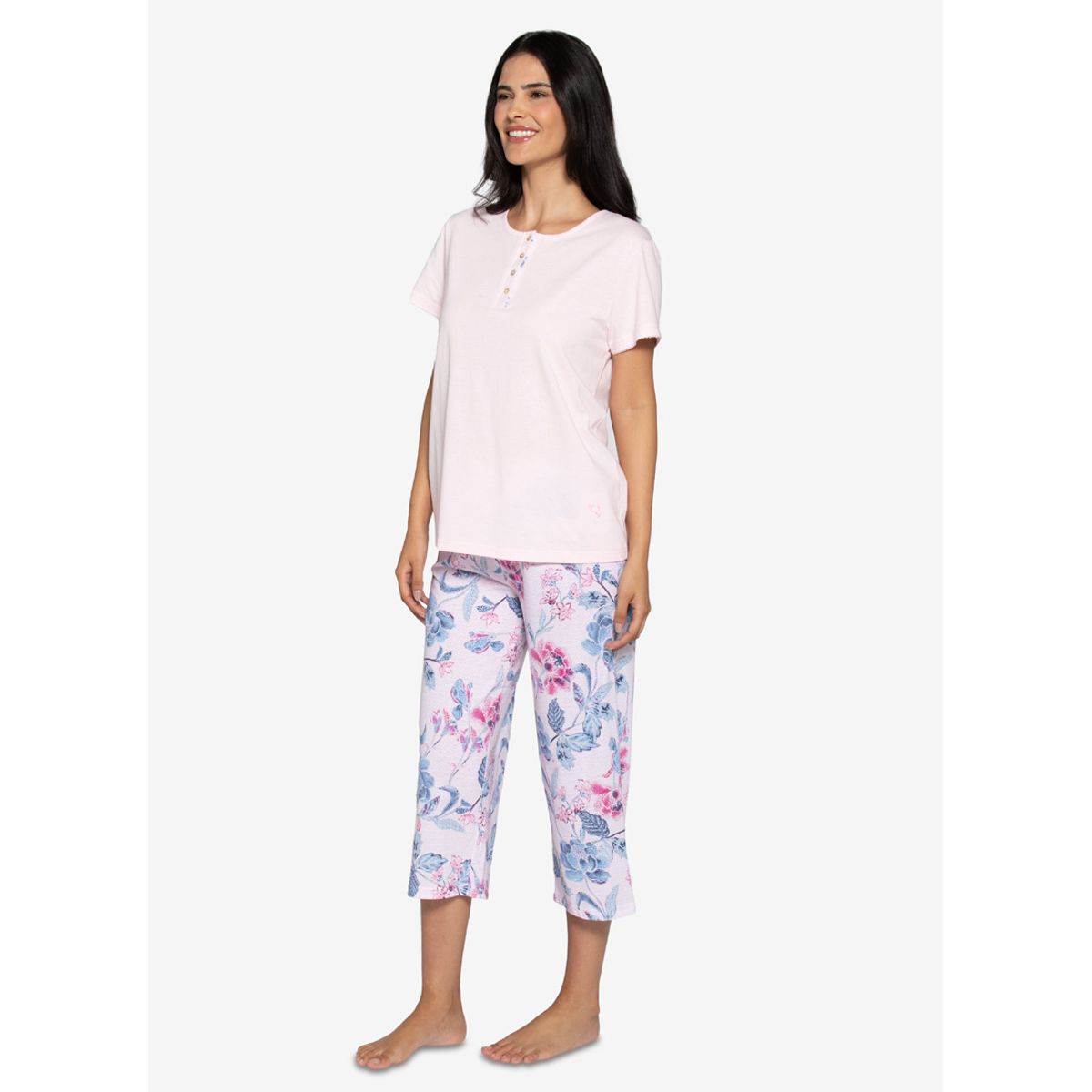 LADY GENNY - Pijama Verano Mujer Diseño Floral
