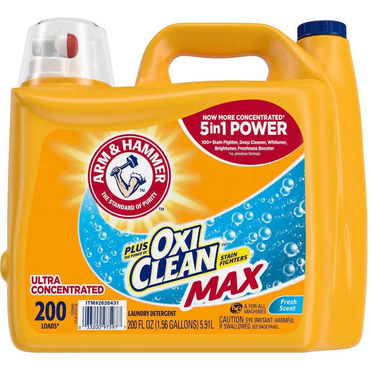 ARM Y HAMMER - Detergente Líquido con OxiClean Arm & Hammer 5,915 L
