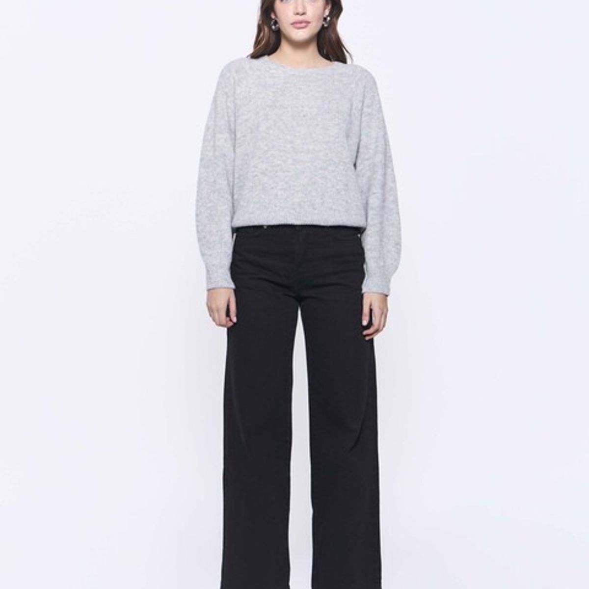 AMEN LEATHER - Chaleco Sol Baby Alpaca Gris